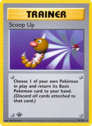 Scoop Up 78 - Base Set Shadowless 1st Edition - Poke-Collect