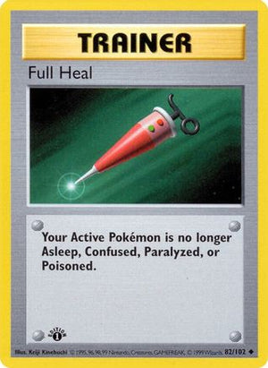 Full Heal 82 - Base Set Shadowless 1st Edition - Poke-Collect