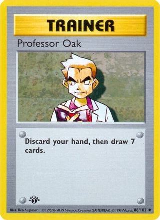 Professor Oak 88 - Base Set Shadowless 1st Edition - Poke-Collect