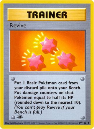 Revive 89 - Base Set Shadowless 1st Edition - Poke-Collect