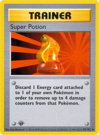 Super Potion 90 - Base Set Shadowless 1st Edition - Poke-Collect