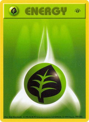 Grass Energy 99 - Base Set Shadowless 1st Edition - Poke-Collect