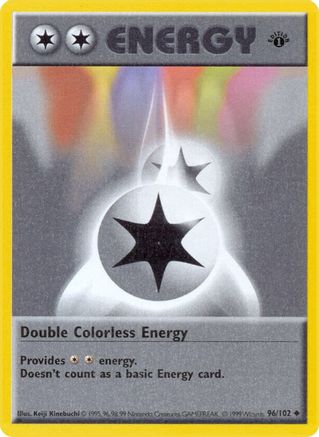 Double Colorless Energy 96 - Base Set Shadowless 1st Edition - Poke-Collect
