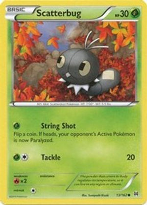 Scatterbug 13/162 - BREAKthrough Reverse Holofoil - Poke-Collect