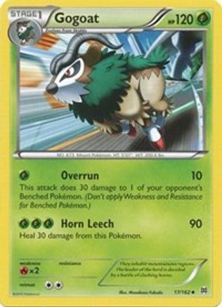 Gogoat 17/162 - XY  BREAKthrough Reverse Holofoil - Poke-Collect