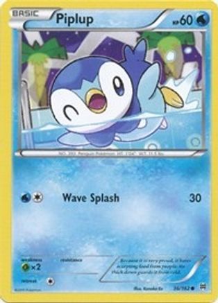 Piplup 36/162 - XY  BREAKthrough Reverse Holofoil - Poke-Collect
