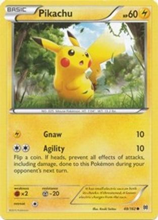 Pikachu 48/162 - XY  BREAKthrough Reverse Holofoil - Poke-Collect