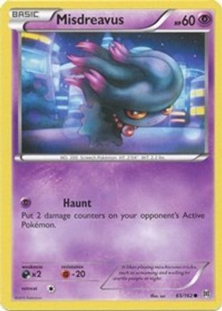 Misdreavus 65/162 - XY  BREAKthrough Reverse Holofoil - Poke-Collect