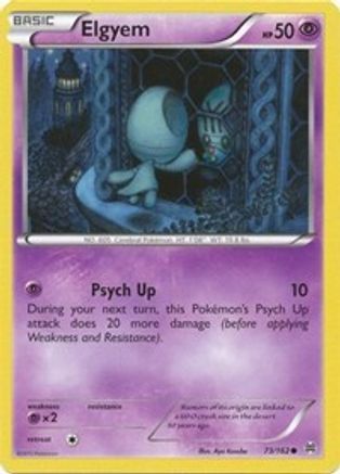 Elgyem 73/162 - BREAKthrough Reverse Holofoil - Poke-Collect