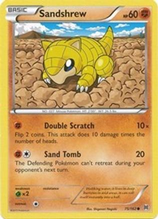 Sandshrew 75/162 - XY  BREAKthrough Reverse Holofoil - Poke-Collect