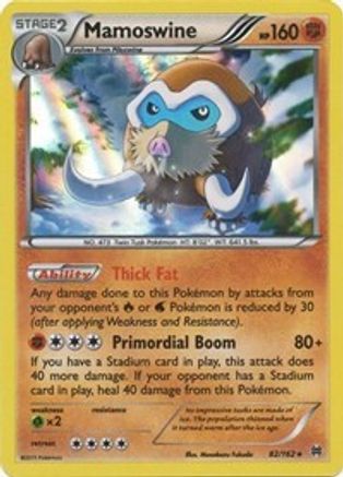 Mamoswine 82/162 - XY  BREAKthrough Reverse Holofoil - Poke-Collect