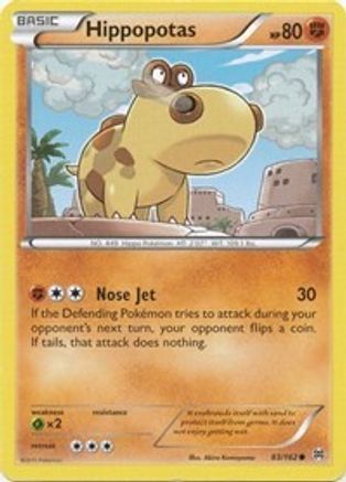 Hippopotas 83/162 - XY  BREAKthrough - Poke-Collect
