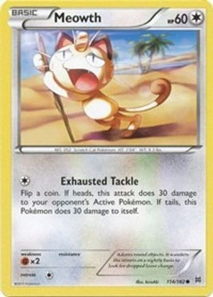 Meowth 114/162 - BREAKthrough Reverse Holofoil - Poke-Collect