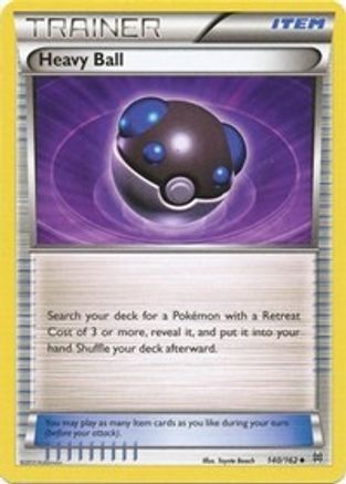 Heavy Ball 140/162 - XY  BREAKthrough Reverse Holofoil - Poke-Collect