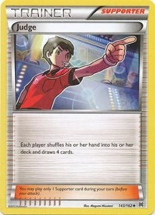 Judge 143/162 - XY  BREAKthrough Reverse Holofoil - Poke-Collect