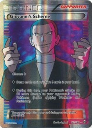 Giovanni's Scheme (Full Art) 162/162 - XY  BREAKthrough Holofoil - Poke-Collect