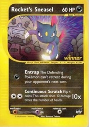 Rocket's Sneasel - 5 [Winner] 5 - Best of Promos - Poke-Collect