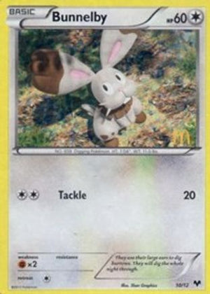 Bunnelby 10/12 - McDonalds Collection 2014 Holofoil - Poke-Collect