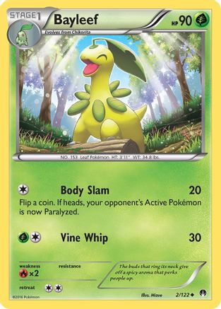 Bayleef 2/122 - XY  BREAKpoint Reverse Holofoil - Poke-Collect