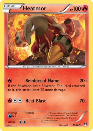 Heatmor 15/122 - XY  BREAKpoint Reverse Holofoil - Poke-Collect