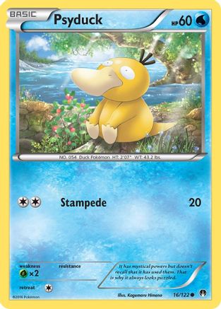 Psyduck 16/122 - XY  BREAKpoint Reverse Holofoil - Poke-Collect