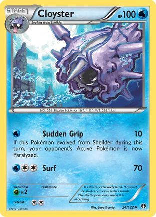Cloyster 24/122 - XY  BREAKpoint Reverse Holofoil - Poke-Collect