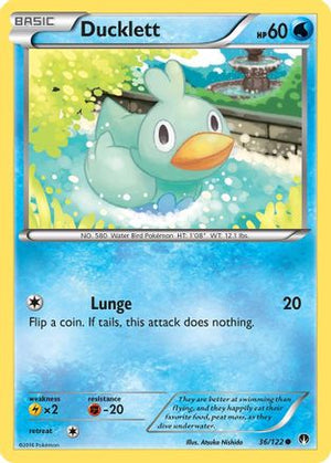 Ducklett 36/122 - XY  BREAKpoint Reverse Holofoil - Poke-Collect