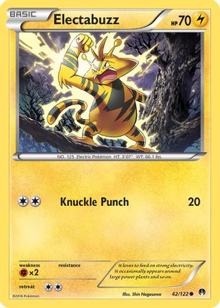 Electabuzz 42/122 - XY  BREAKpoint Reverse Holofoil - Poke-Collect