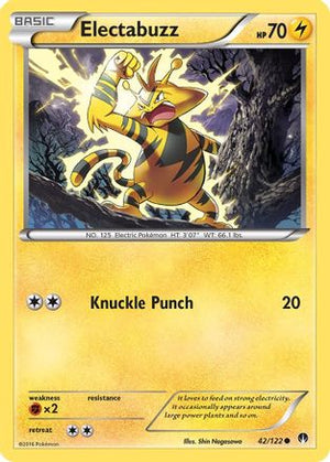 Electabuzz 42/122 - XY  BREAKpoint Reverse Holofoil - Poke-Collect
