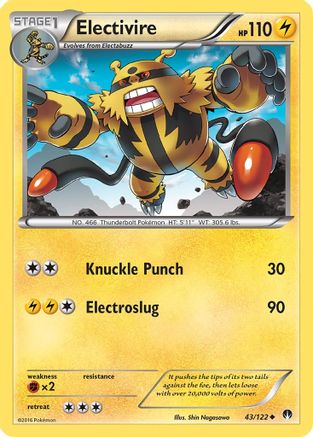 Electivire 43/122 - XY  BREAKpoint - Poke-Collect