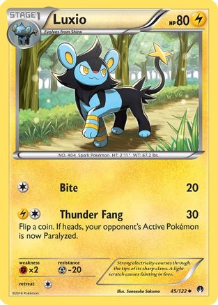 Luxio 45/122 - XY  BREAKpoint - Poke-Collect