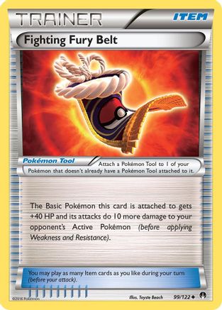 Fighting Fury Belt 99/122 - XY  BREAKpoint - Poke-Collect