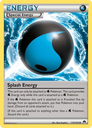 Splash Energy 113/122 - BREAKpoint Reverse Holofoil - Poke-Collect