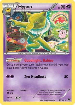 Hypno 51/122 - XY  BREAKpoint Reverse Holofoil - Poke-Collect