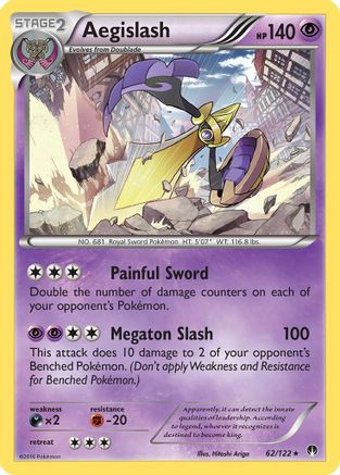 Aegislash 62/122 - BREAKpoint Reverse Holofoil - Poke-Collect