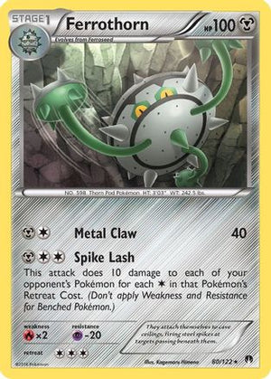 Ferrothorn 80/122 - XY  BREAKpoint Reverse Holofoil - Poke-Collect