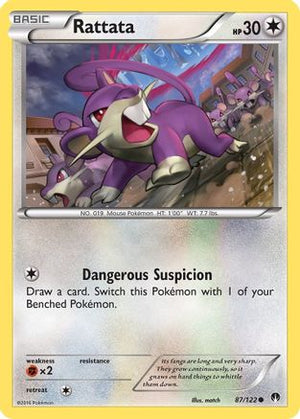 Rattata 87/122 - BREAKpoint Reverse Holofoil