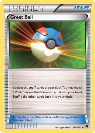 Great Ball 100/122 - XY  BREAKpoint - Poke-Collect
