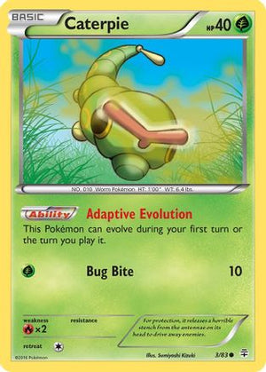 Caterpie 3/83 - Generations Reverse Holofoil - Poke-Collect
