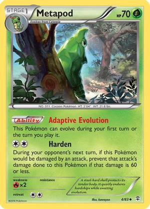 Metapod 4/83 - Generations Reverse Holofoil