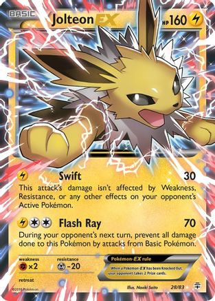 Jolteon-EX 28/83 - Generations Holofoil - Poke-Collect
