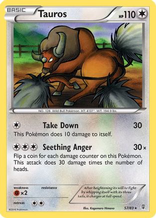 Tauros 57/83 - Generations Reverse Holofoil - Poke-Collect