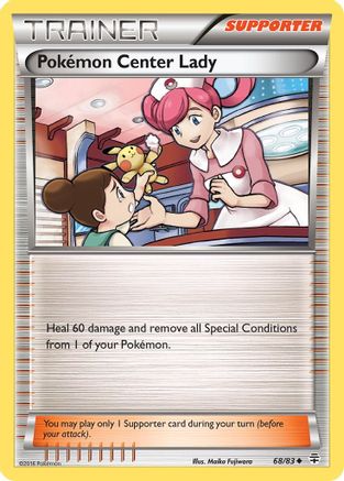 Pokemon Center Lady 68/83 - Generations Reverse Holofoil - Poke-Collect