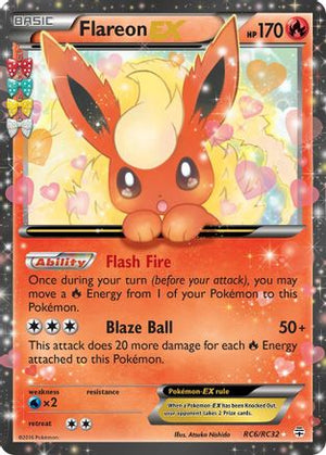 Flareon EX RC6/83 - Generations Radiant Collection Holofoil - Poke-Collect