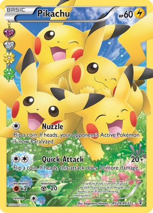 Pikachu (Full Art) RC29/83 - Generations Radiant Collection Holofoil - Poke-Collect
