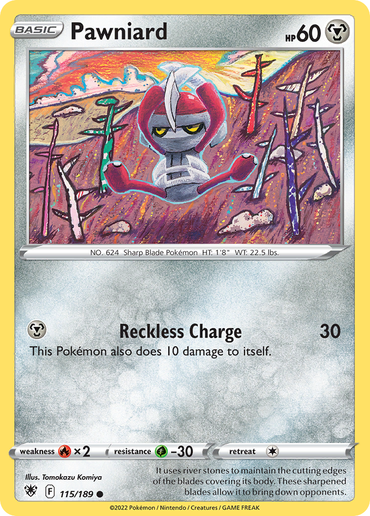 Pawniard 115/189 - SWSH10 Astral Radiance Reverse Holofoil - Poke-Collect