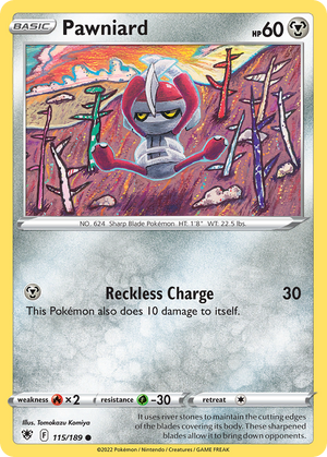 Pawniard 115/189 - Astral Radiance Reverse Holofoil - Poke-Collect