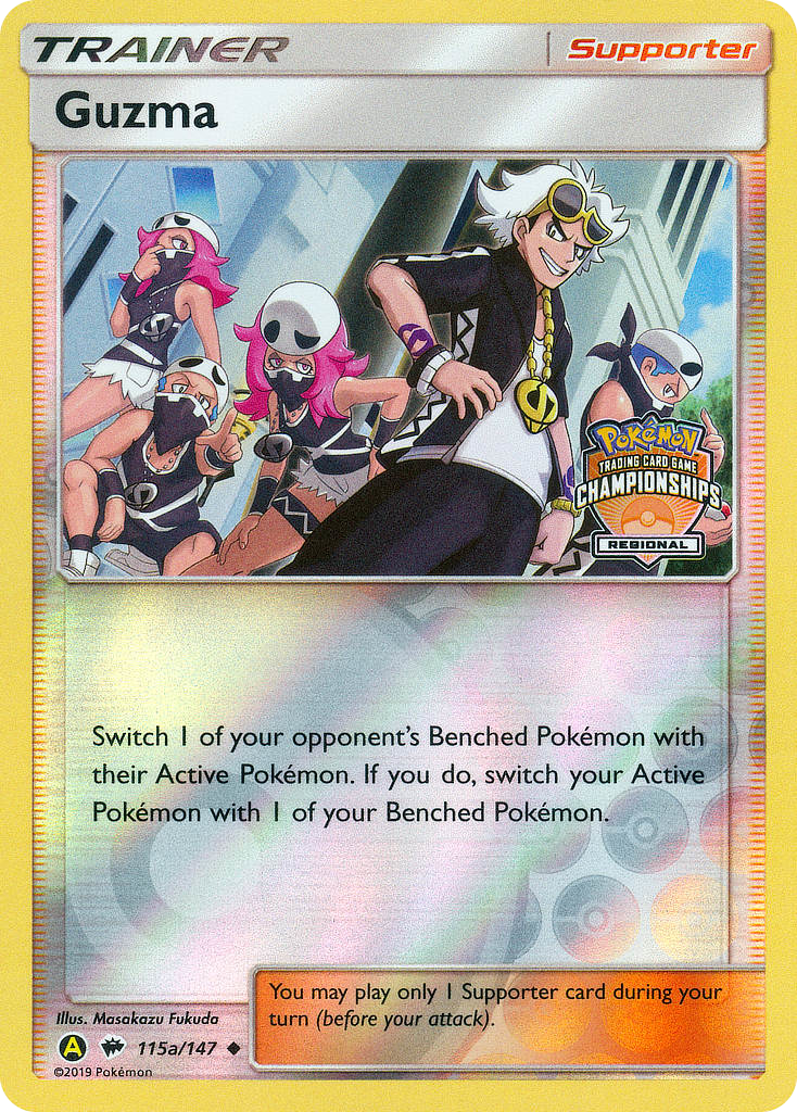 Guzma 115a/147 - Burning Shadows Reverse Holofoil - Poke-Collect