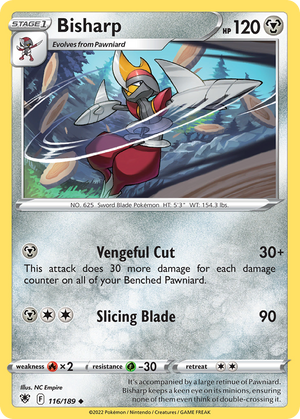 Bisharp 116/189 - Astral Radiance Reverse Holofoil - Poke-Collect