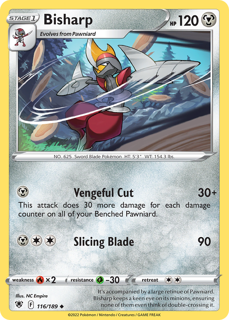Bisharp 116/189 - SWSH10 Astral Radiance Reverse Holofoil - Poke-Collect